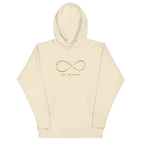 unisex-premium-pullover-hoodie-bone-front-6a7ce0d67c596.jpg Improvement is a habit - Unisex Hoodie