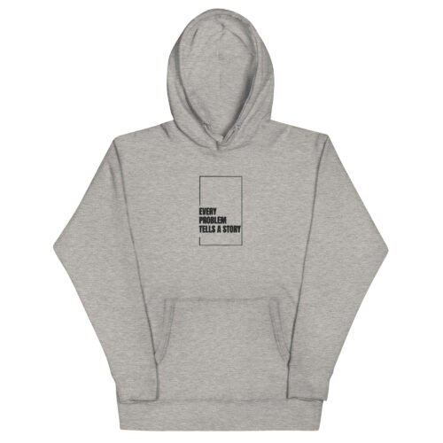 unisex-premium-pullover-hoodie-carbon-grey-front-6a7ce0d58a98f.jpg Every problem tells a story - Unisex Hoodie